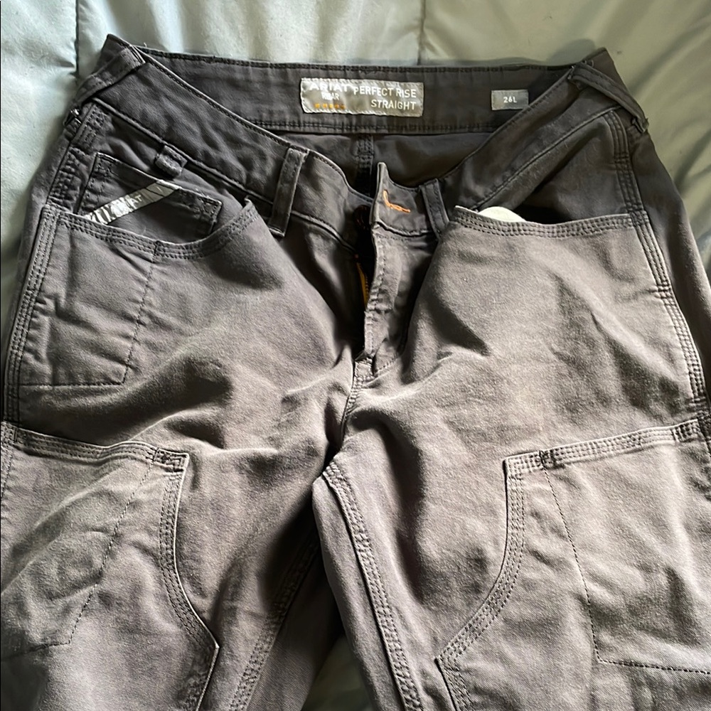 Ariat Gray Cargo Pants with Utilitarian Design